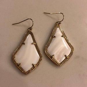 Kendra Scott white earrings